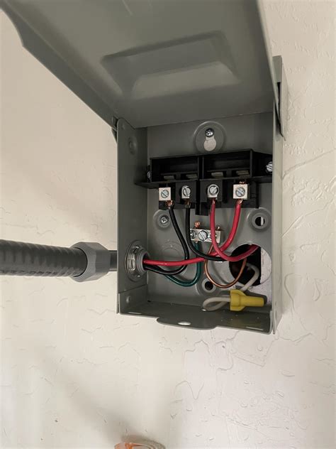 junction box hot water heater|disconnect box for water heater.